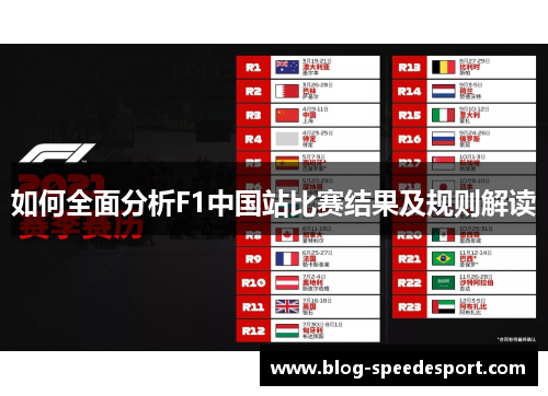 如何全面分析F1中国站比赛结果及规则解读